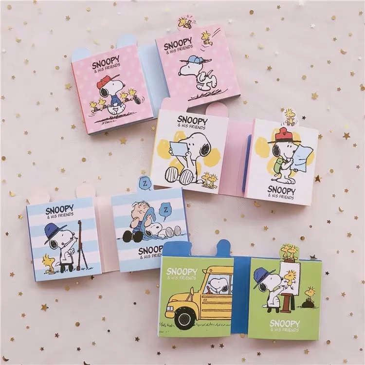 Peanuts Rogue Dog мультфильм Kawaii шестикратный блокнот для заметок N раз наклеены Стикеры