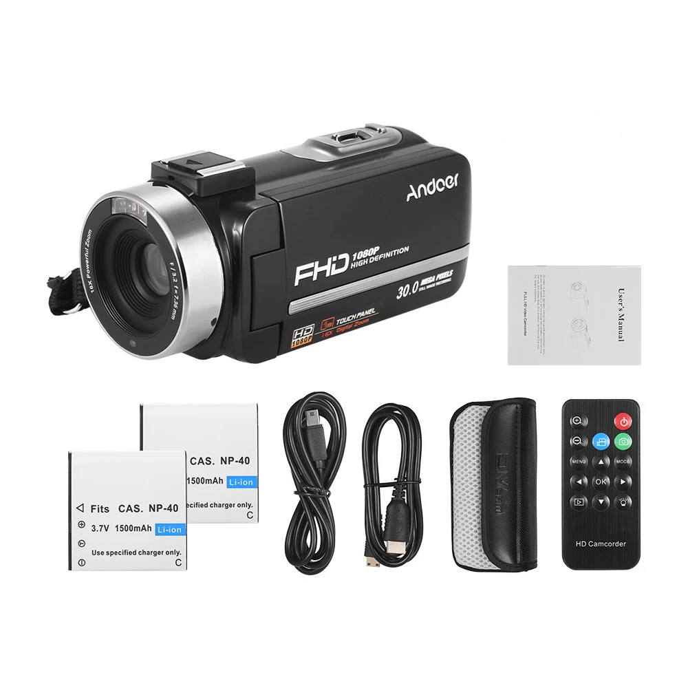 Andoer 1080p Ir Nightshot 30mp Fhd Цифровая видеокамера Dv Recorder 3 0 дюймовый ЖК-экран с 2