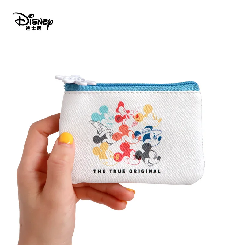 

Disney Ladies Leisure Trend Mickey Cartoon Multifunctional Storage Bag Small Cute Wallet Casual Pu Zipper Coin Purse
