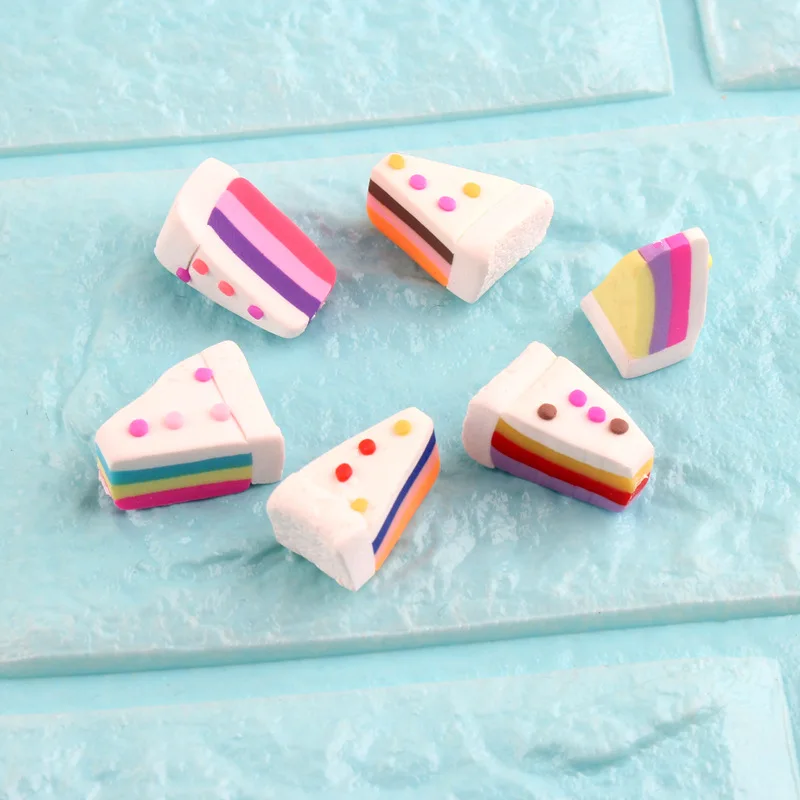 10 шт 12*21 мм красочные формы пищевого торта смолы кабошон орнамент аксессуары