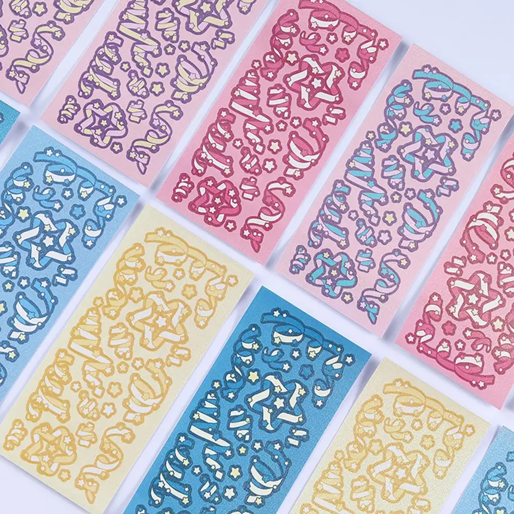

1 Laptop Stickers Laser Stickers Colorful Decorative Nice-looking Hand Account Photo Stationery Decorative Stickers for Home
