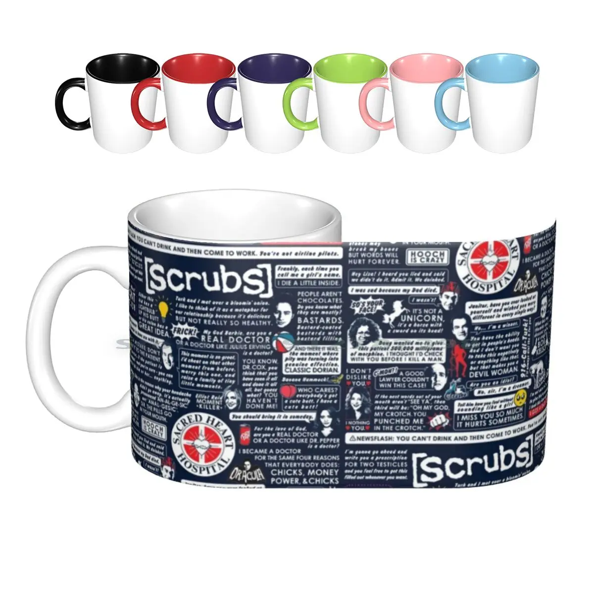 

Мудрые слова скрабов Керамические Кружки Кофейные чашки молочный чай Кружка скрабы Священное Сердце Jd и Turk Jd Turk Дональд файсон Zach Braff