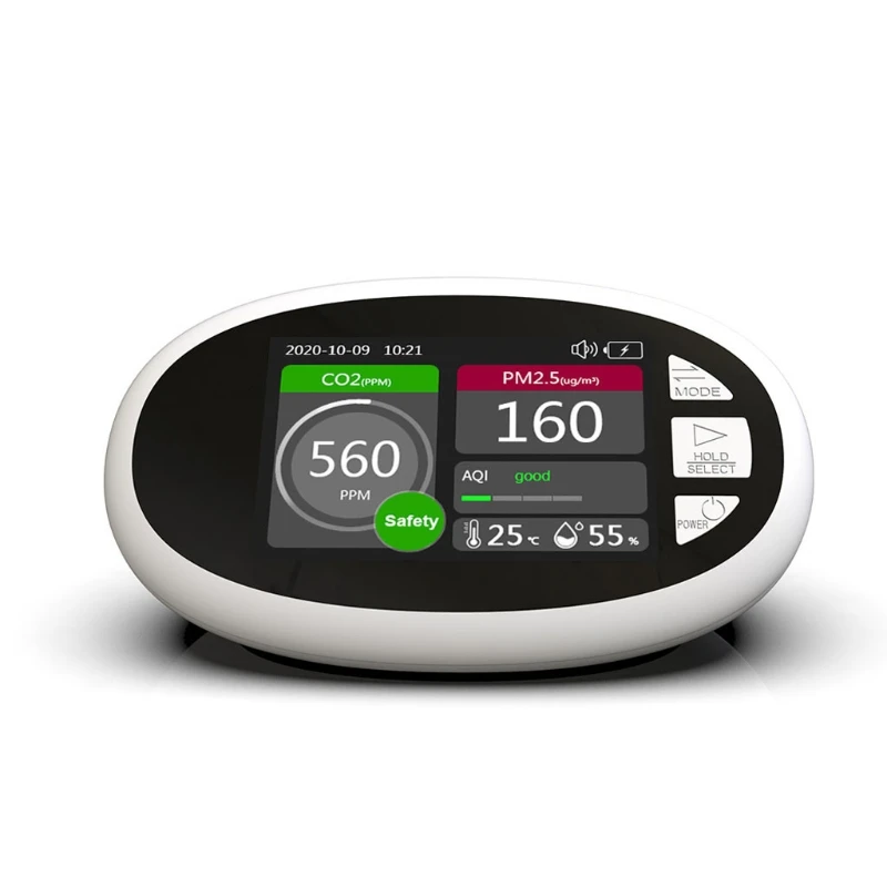 

DM125 Air Quality Detector Monitor Gas Detector AQI Temperature Humidity Intelligent Sensor CO2 Meter Sensor for Air Quality