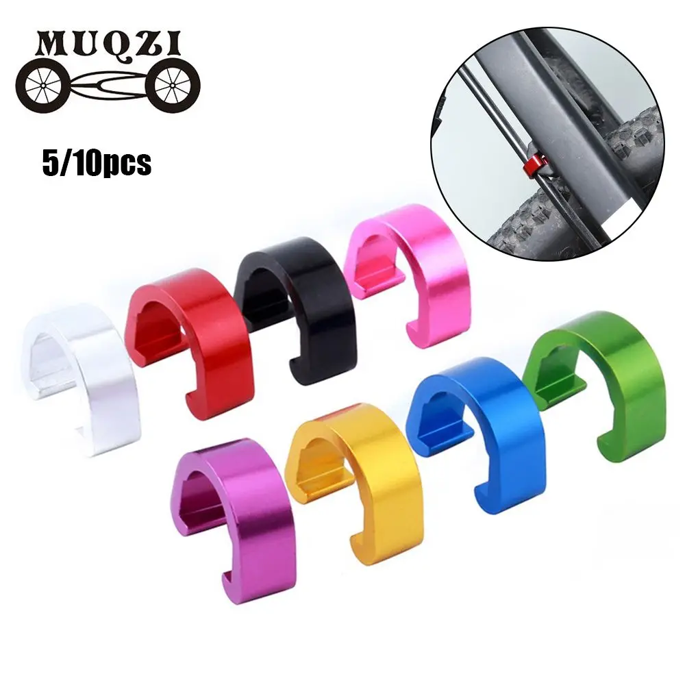 5/10pcs For Brake Cable/Derailleur Line Case C-buckle Clasps Bicyle C Shape Clips Housing Hose Outdoor MTB Bike Road Guide |
