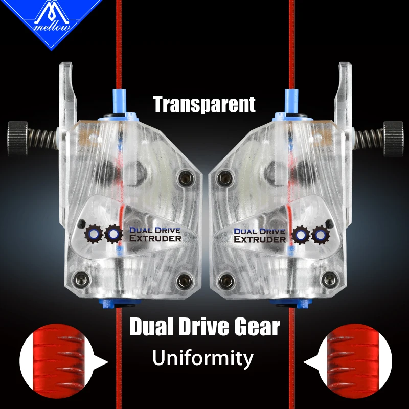 Mellow Bowden – extrudeuse double disque NF DDG, pour imprimante 3D Mk8 Anet A8 Cr-10 Prusa I3 Mk3 Ender 3 FLYING BEAR
