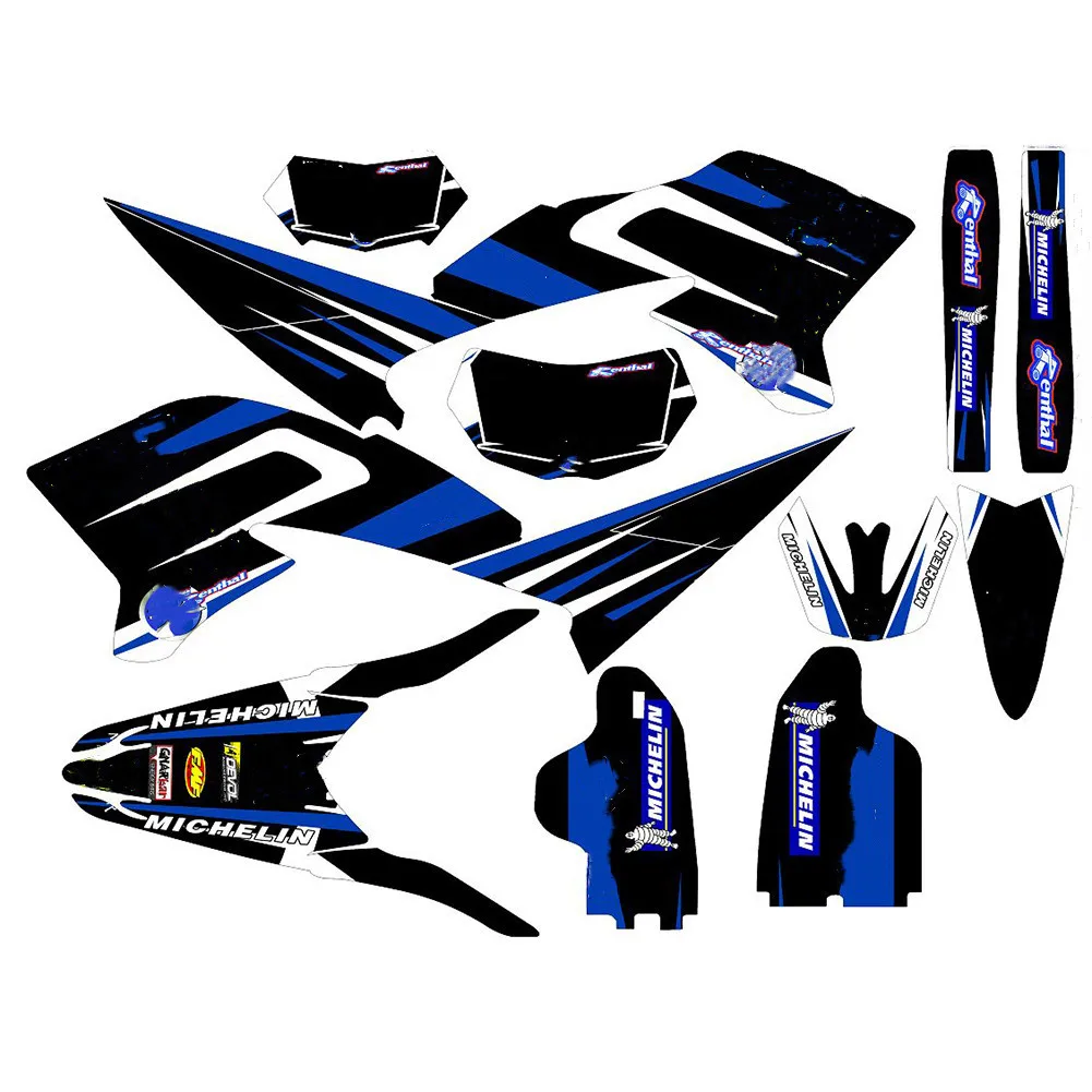 Бесплатные имена номеров на заказ наклейки WR250X графика для Yamaha WR250R 2008 2009 2010 2011 2012