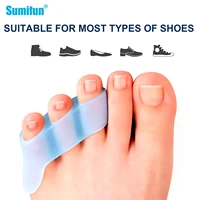 4pcs three hole little toe separator overlapping toes correcttor bunion blister pain relief toe straightener protector d3493