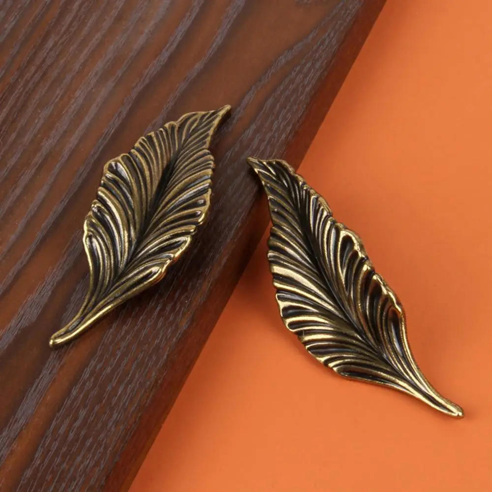 

Leaf Handle Aluminum Alloy Cupboard Dresser Door Drawer Pull Cabinet Door Knob