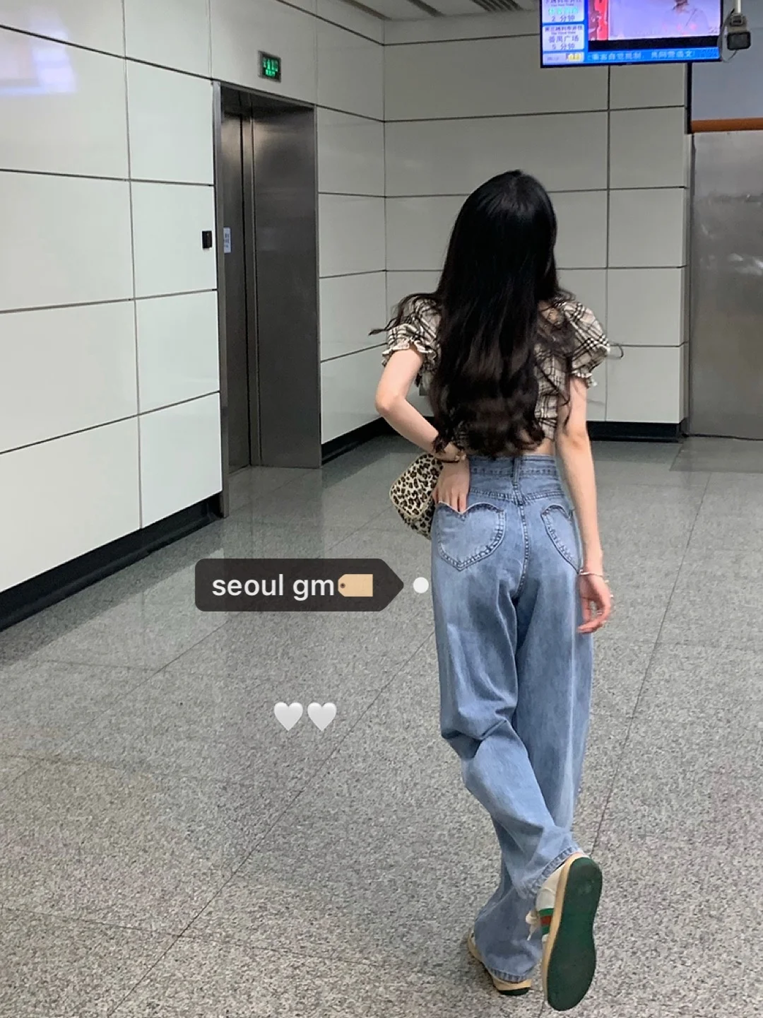 Женские джинсы с регулируемой высокой талией и широкими штанинами свободные