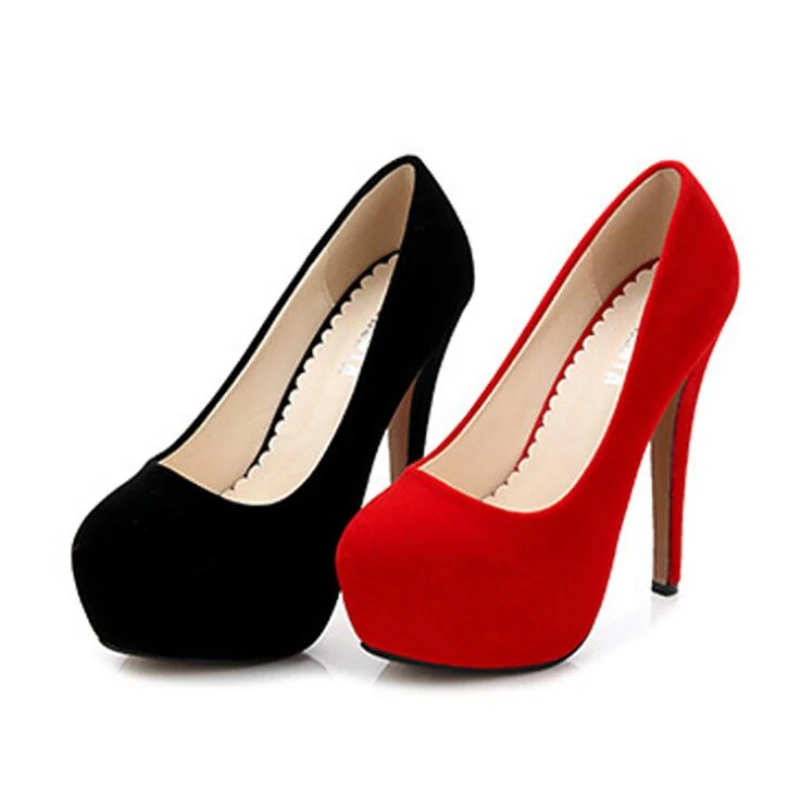 Женские туфли-лодочки на высоком каблуке 14 см большой размер 35-46 | Обувь