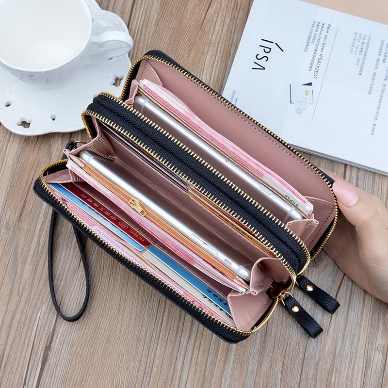 

Women Long Clutch Wallet Large Capacity Wallets Female Purse Lady Purses Phone Pocket Card Holder Ladies Mobile Phone Bag Long