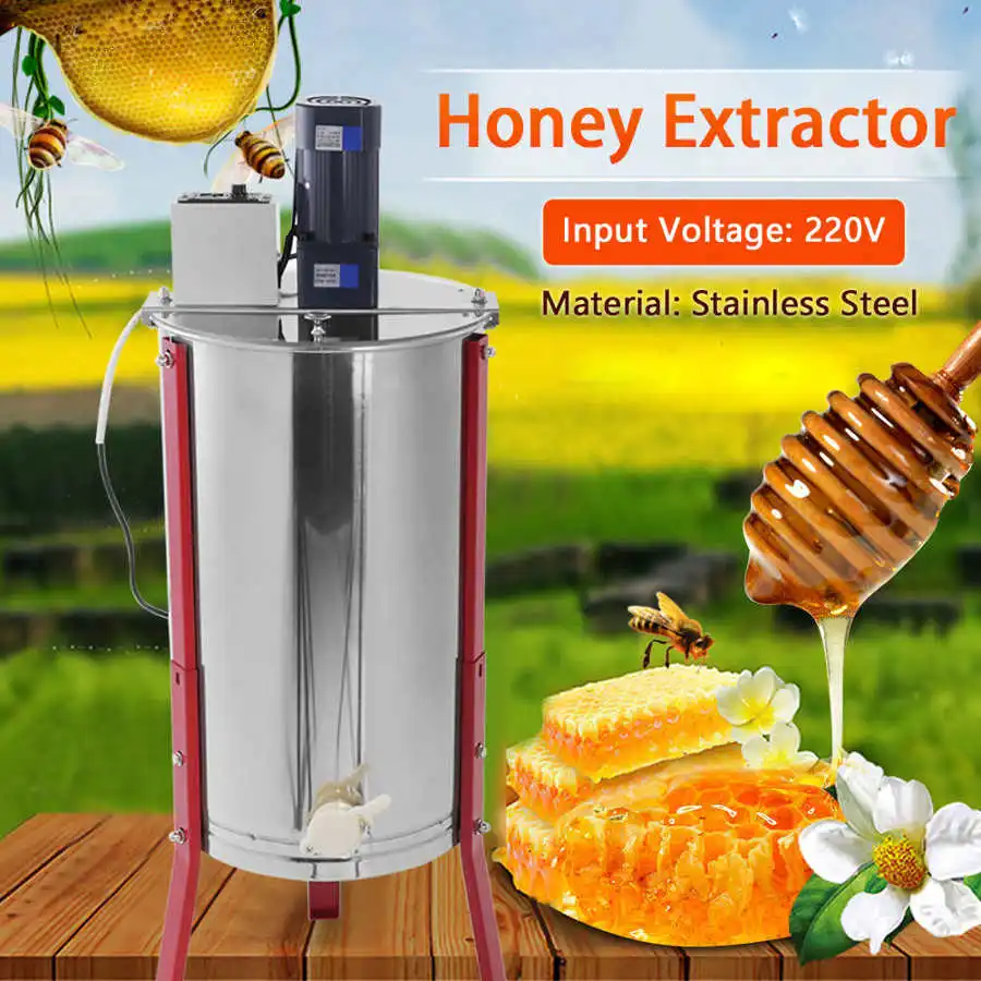 

2/3/4 Frame Honey Extractor 2 Frame Plastic/ Stainless Steel Extractor 3 Frame Electric Honey Spinner 4 Frames Manual Separator