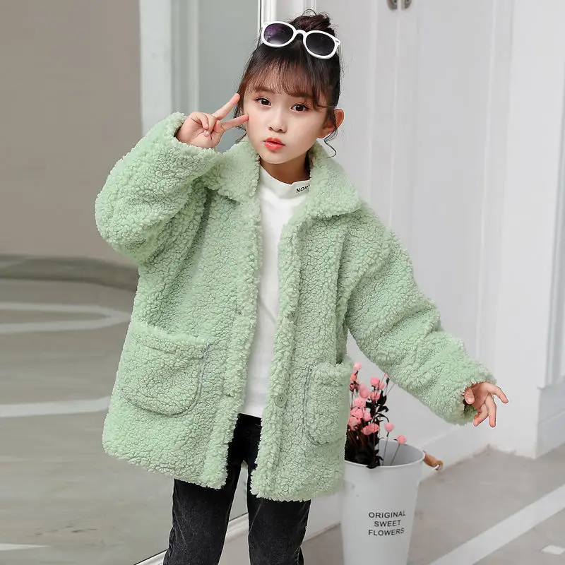 

Solid Winter Spring Autumn Children Denim Coat Kids Baby Clothes Girls Overcoat Thicken Jackets Costumes Outwear Tops