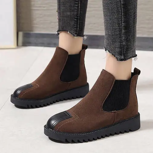 

Platform Boots Women Boots Winter Leathe Boots Lace Up Ankle Boots Motorcycle Thick Heel Platform High Heels998