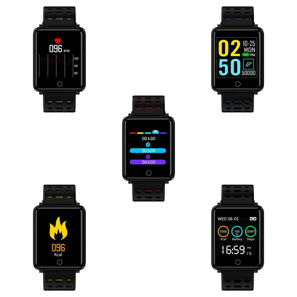 F3 умный Браслет 1 44 цветной экран Мониторинг Артериального Давления сердечного