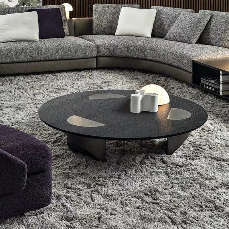 

Living Room Coffee Table Round Modern Glass Metal 1350*290mm Customized Manufactrer 10 Years Customer's Request