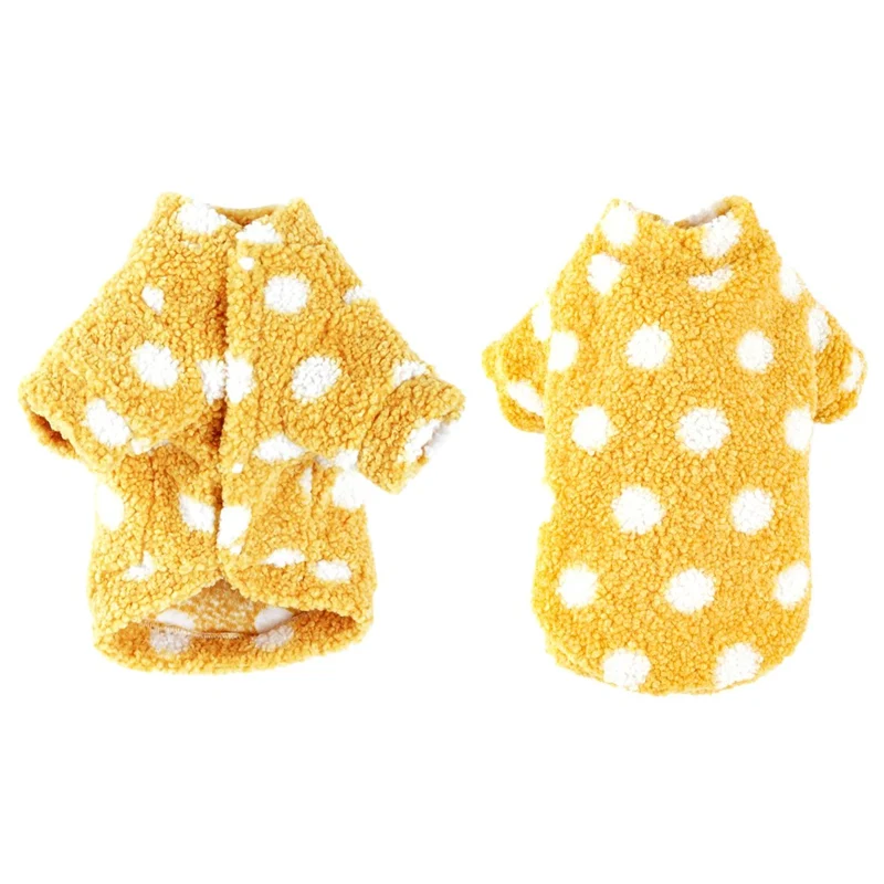 

Pet Clothes Plus Velvet Warm Puppy Sweater Pullover Autumn Winter Pet Coat Two-legged Casual Clothing Dog Products