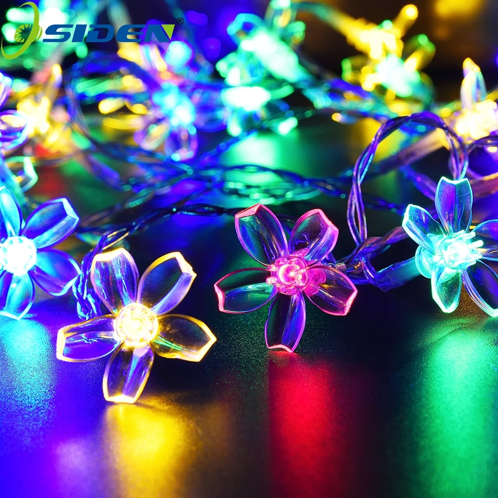 

zk30 7M Solar String Christmas Lights Outdoor 23 ft 50 LED 3Mode Waterproof Flower Garden Blossom Lighting Party Home Decoration