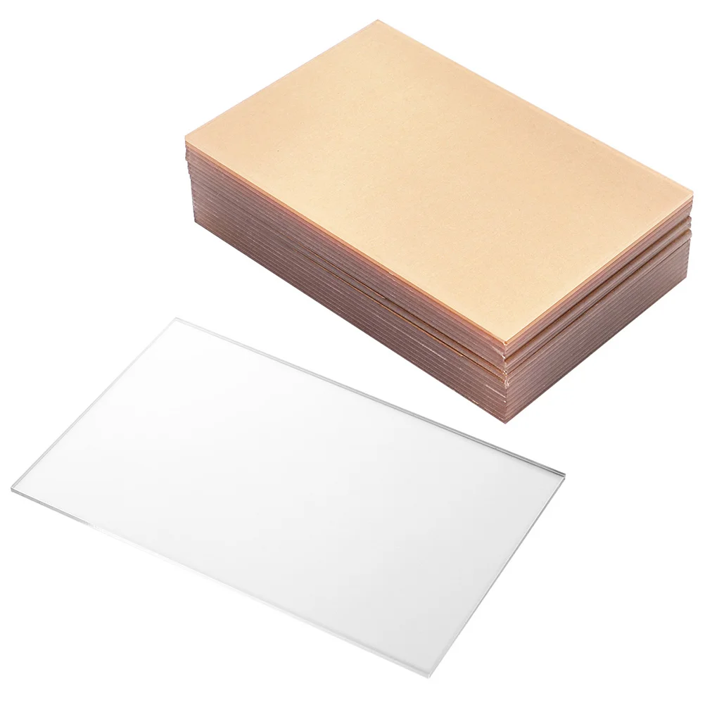 

Acrylic Transparent Glass Sheets Panels Sheet Panel Shatterproof Boards Plates Replacement Photo Frame Alternative