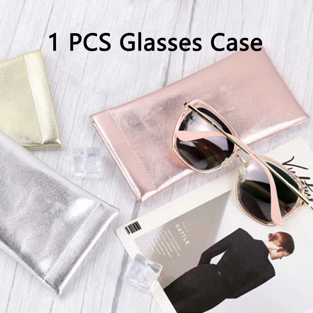 

Portable Candy Color Sunglasses Bag PU Leather Glass Case Pouch Mobile Phone Wallet Storege Case Nearsighted Glasses