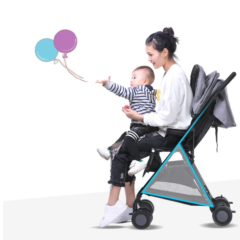 Leecus детская тележка ультра светильник портативная может лежать складывается