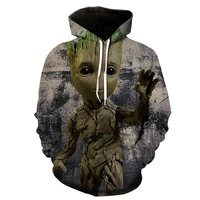 new spring and autumn 3d printing creative funny hoodie animation oversize hoodie for both men and women harajuku street men