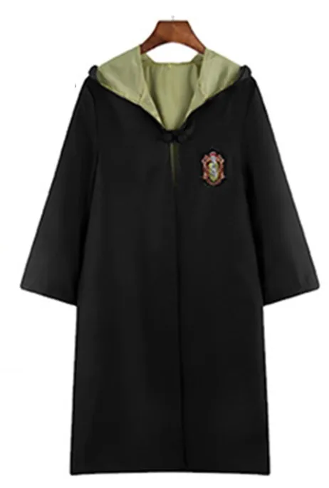 Hufflepuff Robe Поттер Косплей костюмы робы накидка с галстуком шарф палочка очки Ravenclaw/Gryffindor/Hufflepuff/Слизерин Гермиона Рождественский подарок - Цвет: Hufflepuff Robe