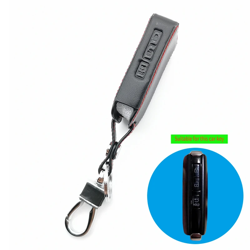 Классический дизайн кожаный чехол для ключа автомобиля Mazda 3 2019 Новое поступление