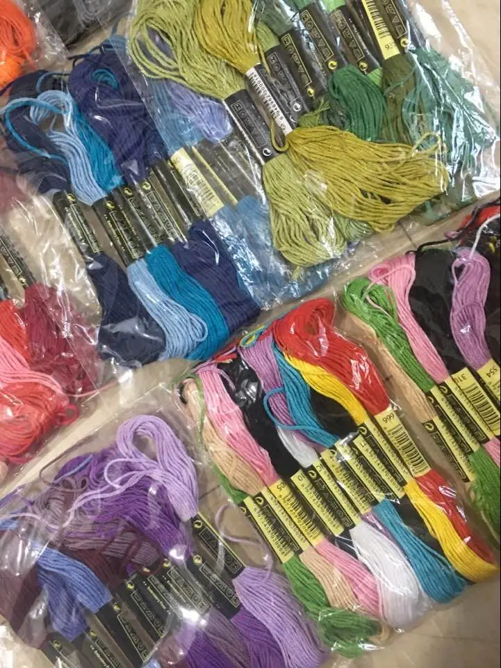 30 шт. разноцветные цвета dmc вышивка нить для вышивки крестиком хлопковая