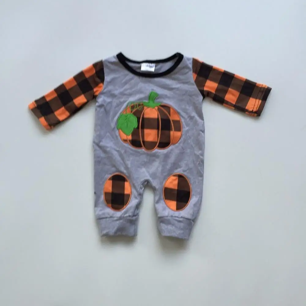 Хэллоуин благодарения Новое поступление милый комбинезон для маленьких девочек