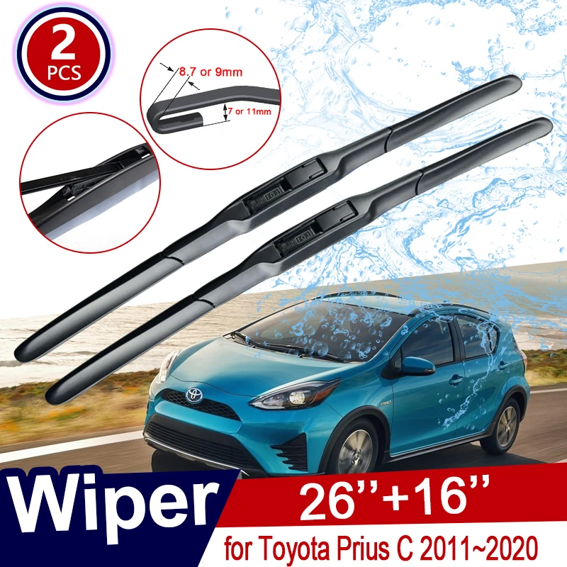 

Car Wiper Blade for Toyota Prius C 2011~2020 NHP10 Window Windscreen Windshield Wipers Car Goods 2012 2013 2014 2015 2016 2017