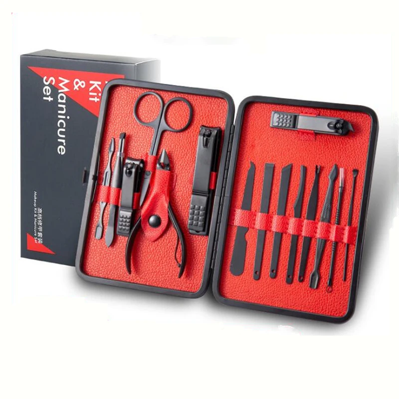 

New High Quality Stainless steel Makeup Tools set.Grooming&Nail Art Tool kit,Exquisite gift box packaging,Beautiful practical