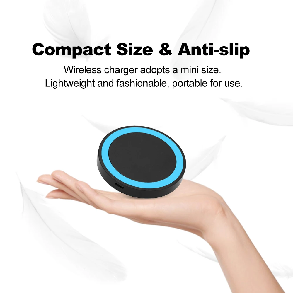 Беспроводное зарядное устройство Mini Qi беспроводная зарядная площадка