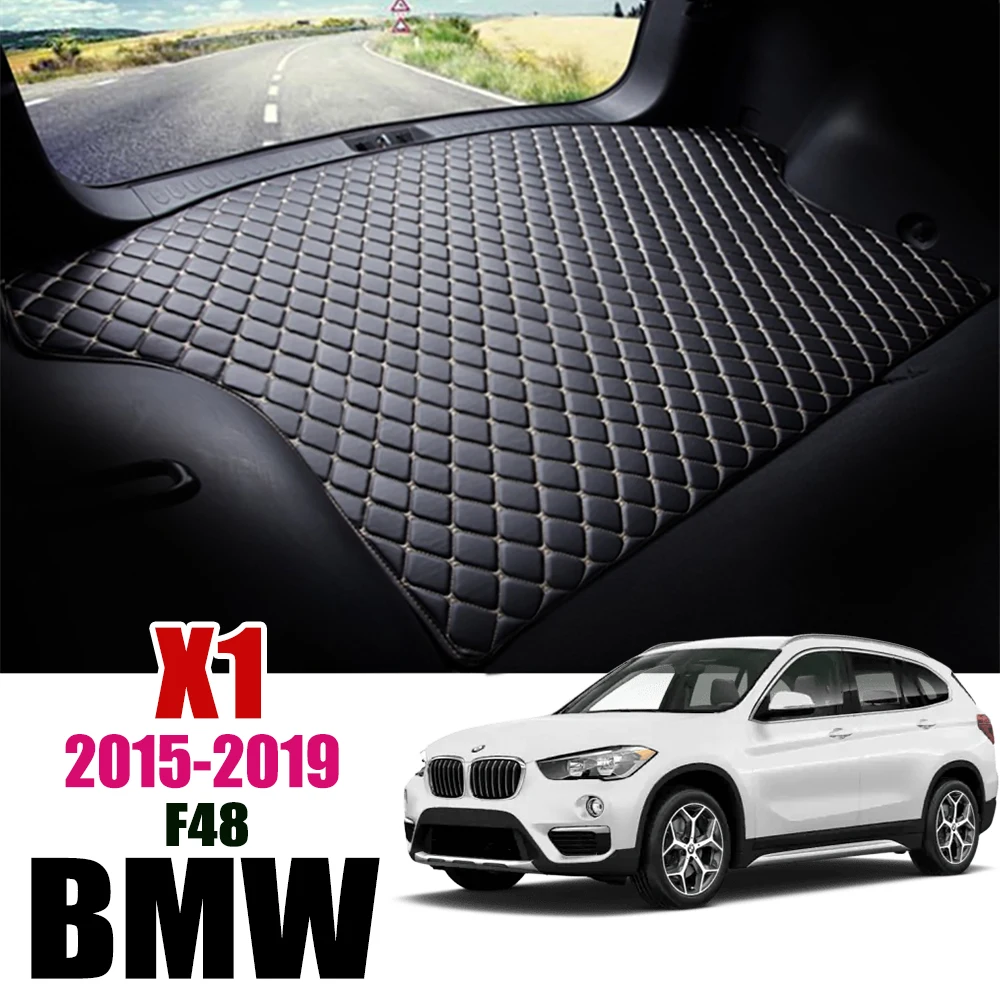 รถหนัง Trunk สำหรับ BMW X1 F48 2015-2019 Trunk Boot Mat X1 Liner Pad BMW SDrive20i พรมหาง Cargo Liner 2016 2017 2018