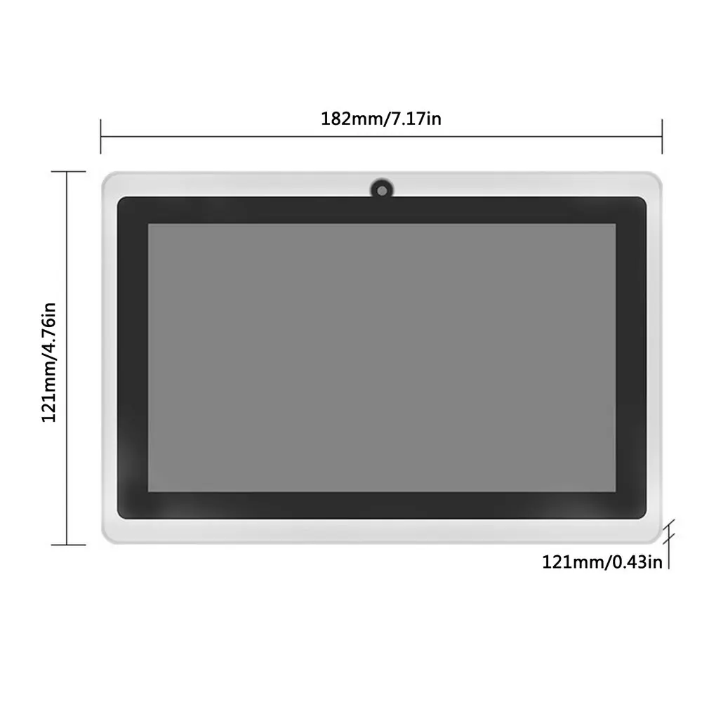

7 Inch Wifi Tablet Computer Quad Core 512 + 4Gb Wifi Custom Android Processor Frequency Intelligent Gravity Sensor