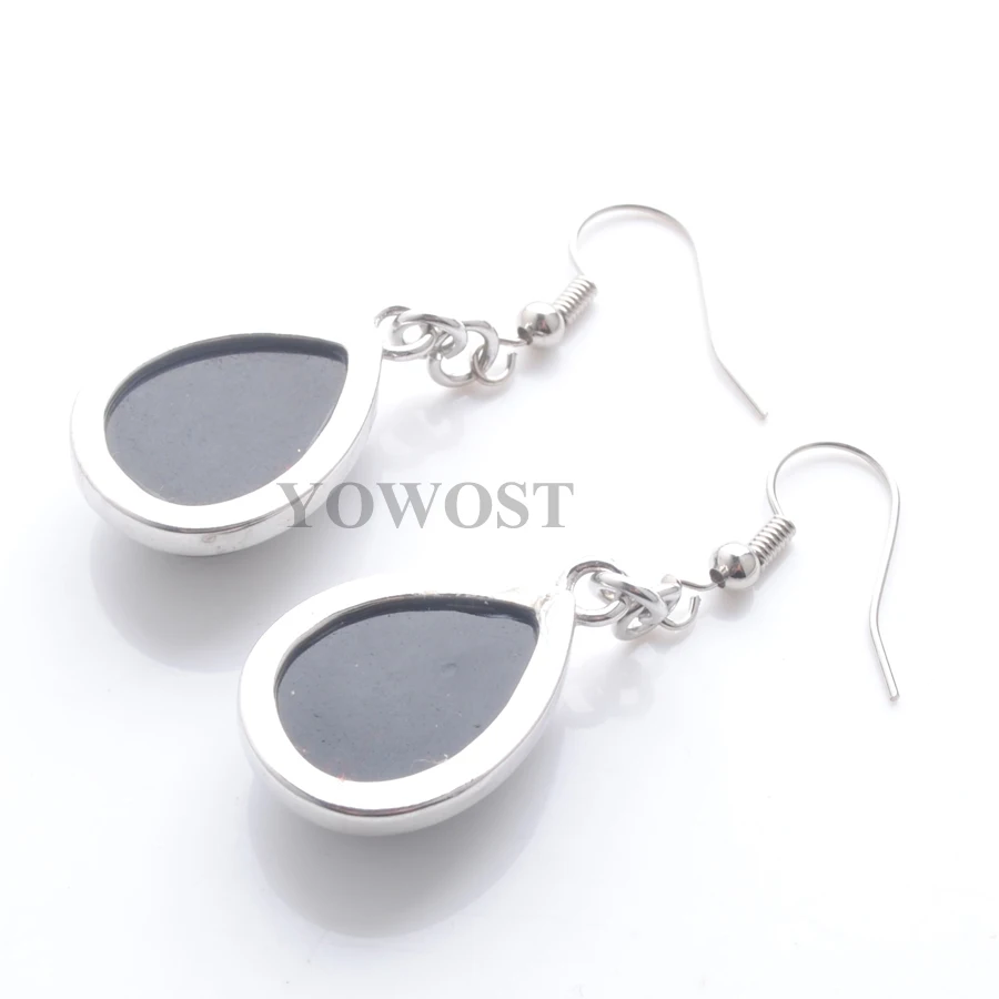 Женские серьги-капельки из натурального черного агата 5 пар IR3172 | Украшения и