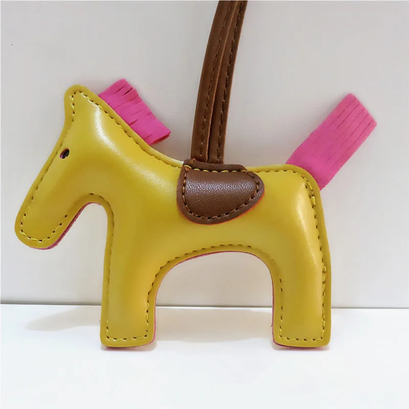 Роскошная брендовая Дизайнерская кожаная брелок лошадь брелки для ключей