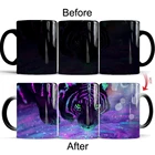 Кружка Волшебный Король меняющая цвет тигр, керамическая креативная кофейная чашка 11 унций для подарка друзьям на день рождения