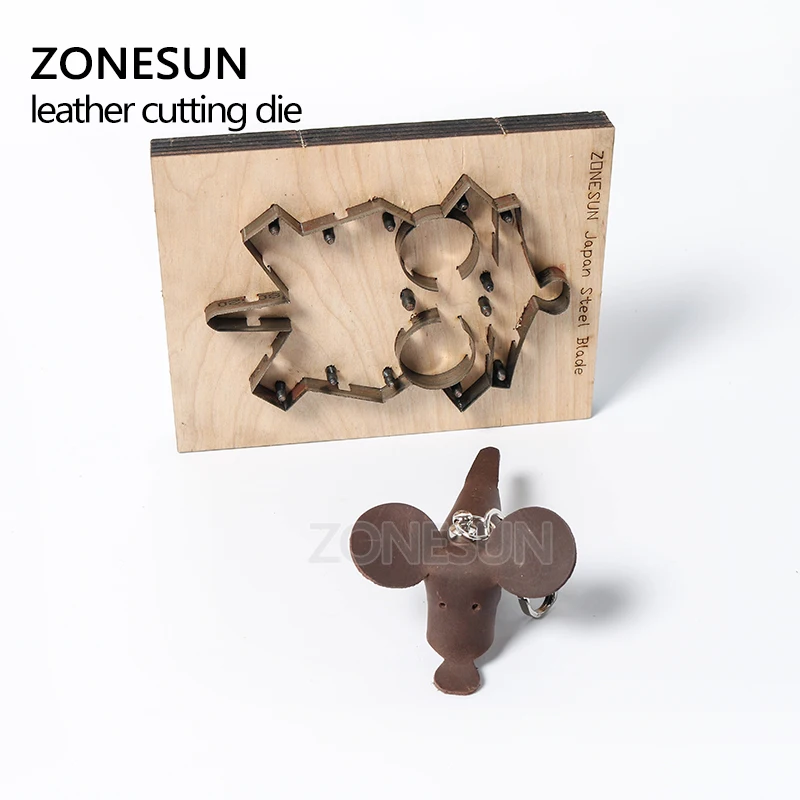 ZONESUN японское стальное лезвие штамп инструмент мышь пресс-форма деревянная