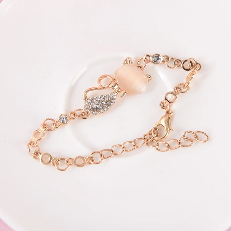 1 шт. оптовая продажа украшения для красоты браслет с цирконом в виде кошки