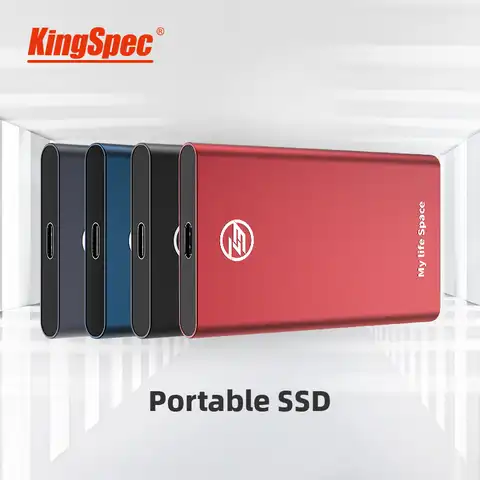 Внешний SSD-накопитель KingSpec 240 ГБ, портативный SSD-накопитель, жесткий диск 120 ГБ hdd ТБ SSD Type-C USB3.1, Твердотельный диск hd USB3.0 для ноутбуков и операт...