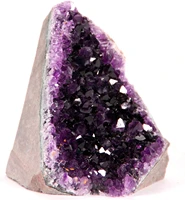 natural amethyst cluster powerful deep purple crystals geode from uruguay