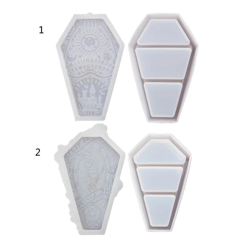 

Halloween Pumpkin Coffin Storage Box Mold Epoxy Crystal Resin Silicone Mold D5QB