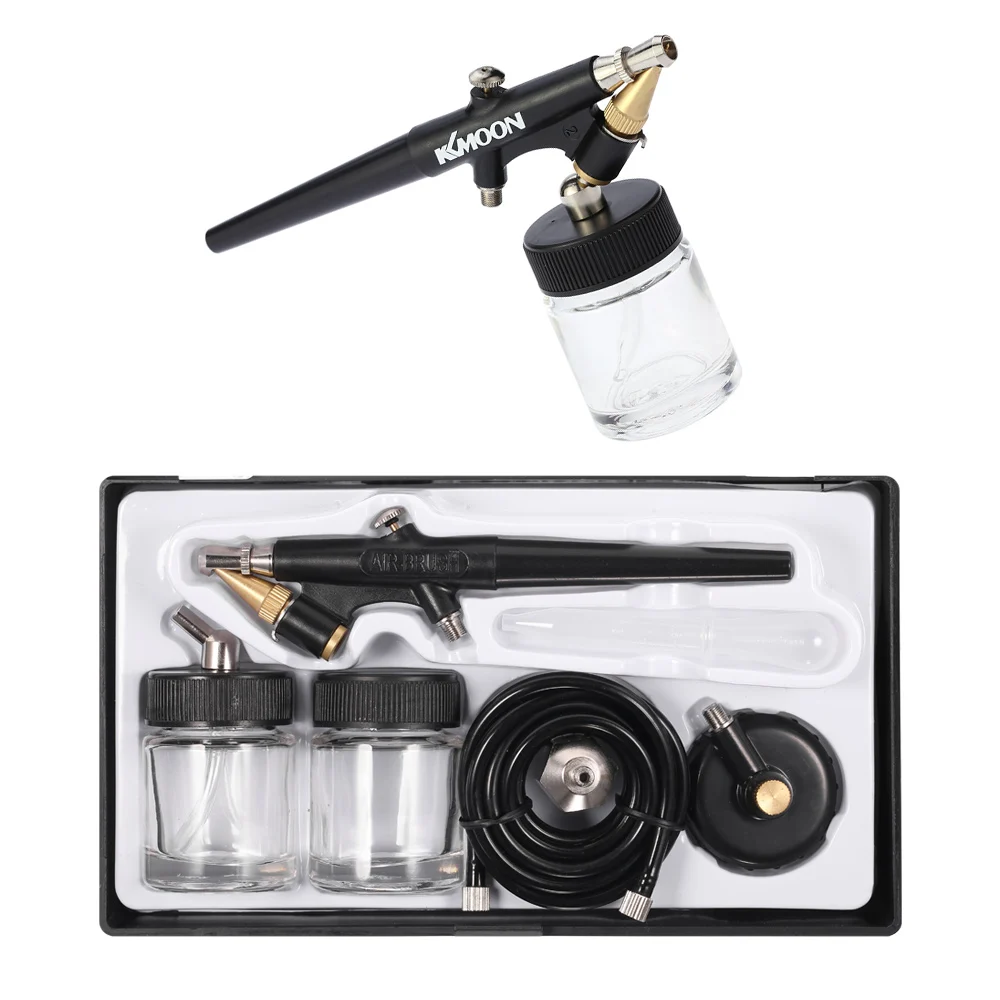 

High Atomizing Siphon Feed Airbrush Single Action Air Brush Kit For Makeup Art Painting Tattoo Manicure 0.8mm Spray Paint Gun