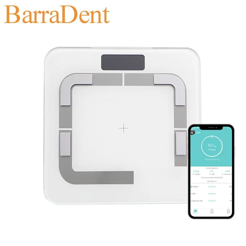 

LED display Bluetooth Smart Scales Body Fat Scale with APP & Body Composition Monitor Bluetooth Body Fat Scale