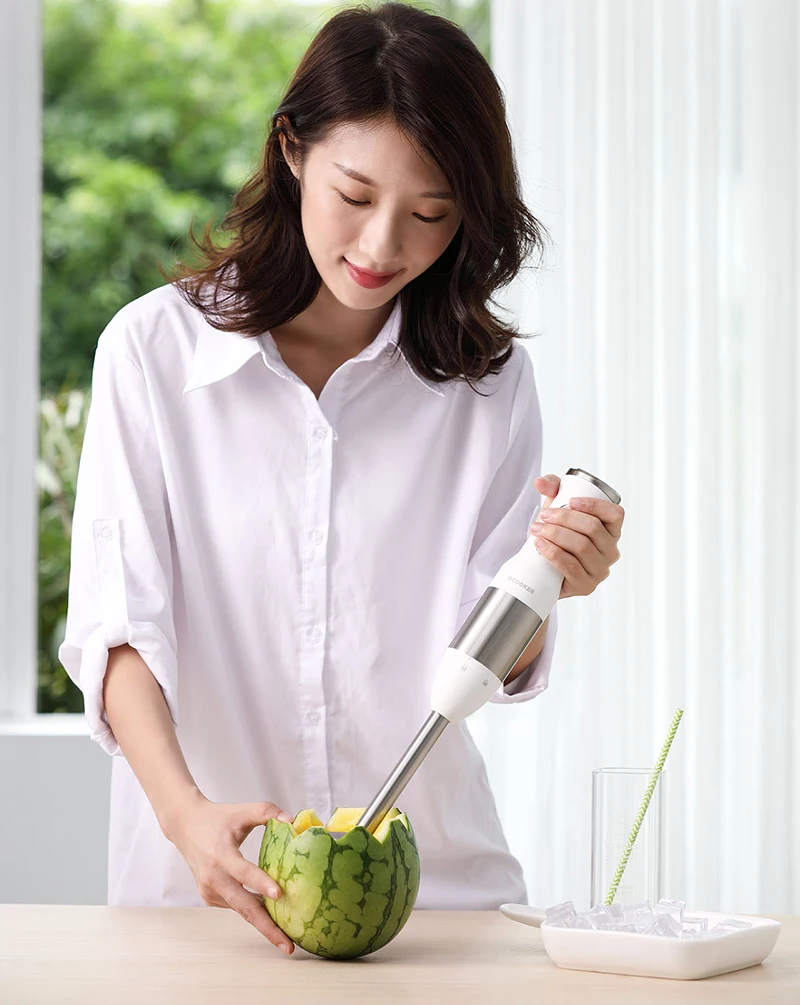 XIAOMI MIJIA QCOOKER CD-HB01 ручной блендер Электрический кухонный портативный кухонный комбайн миксер соковыжималка многофункциональная быстрая приготовление пищи