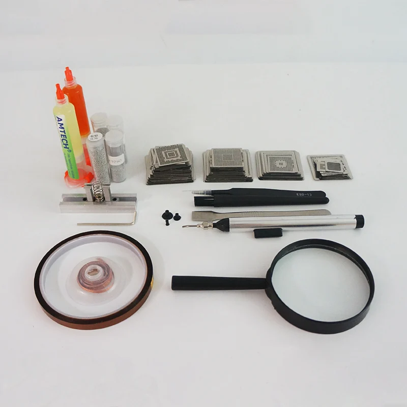 Набор для реболлинга BGA 219 шт. трафаретов Паяльные шарики реболл арматура XBOX PS3