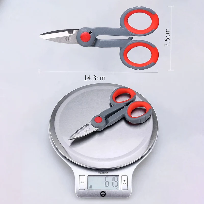 Рыболовные ножницы из нержавеющей стали для рыболовных аксессуаров портативные