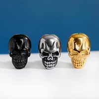 1 piecelot golden color silver color skull shape spacer beads for handmade bracelet beads accessories 2020 jewelry gifts
