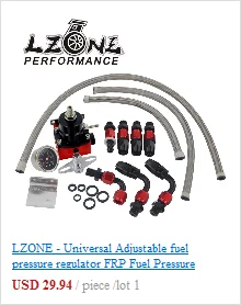 LZONE-AN6 топливный рельс регулятор давления адаптер синий для NISSAN TOYOTA SUBARU синий, черный JR-FPA14